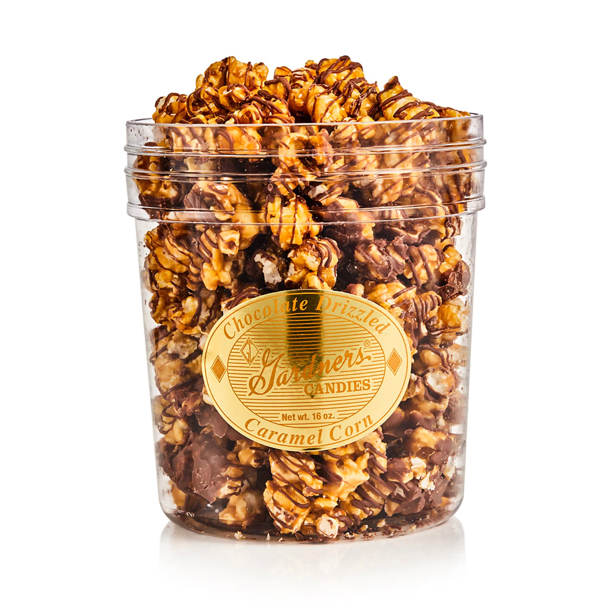 Chocolate Drizzled Caramel Corn 16 oz.