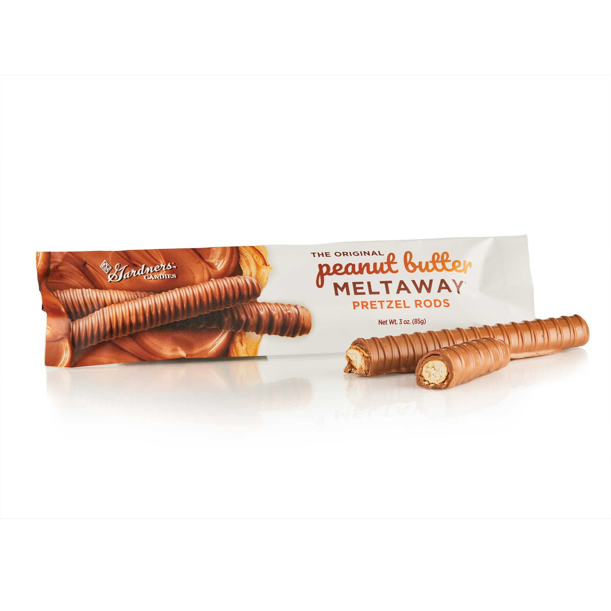 Original Peanut Butter Meltaway® Pretzel Rods Milk 3 oz.