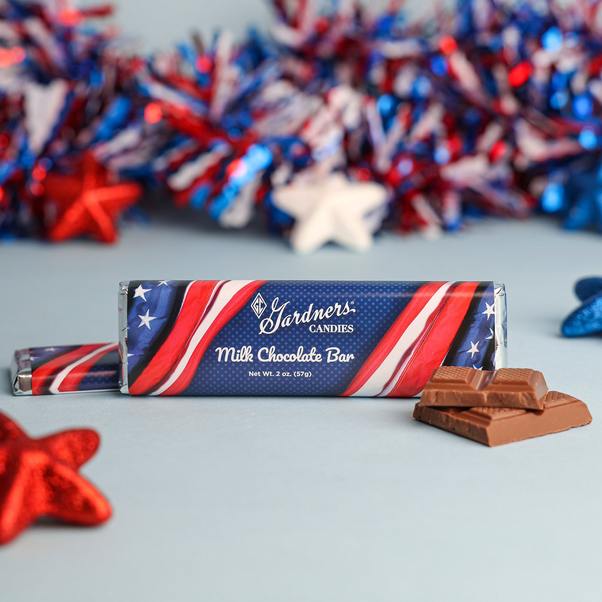 Red White & Blue Bar Milk Chocolate 2 oz.