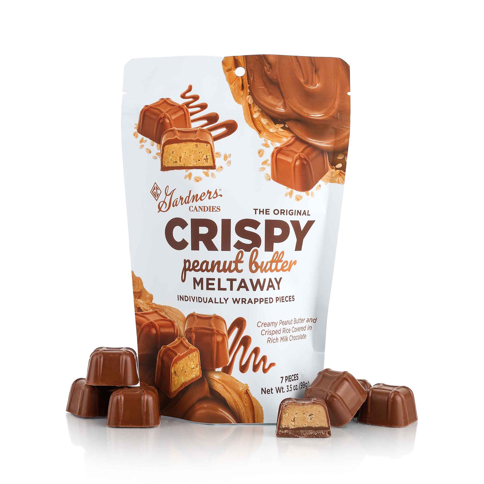 Crispy Original Peanut Butter Meltaway® Pouch Bag 7 pcs. | 3.5 oz.