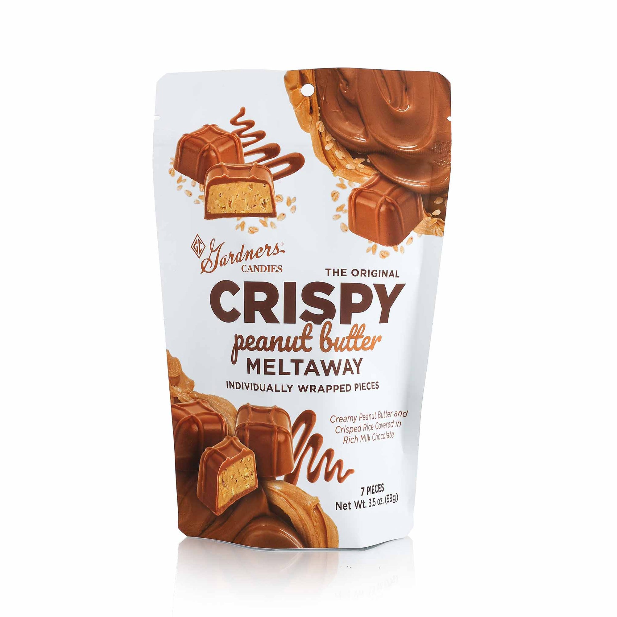 Crispy Original Peanut Butter Meltaway® Pouch Bag 7 pcs. | 3.5 oz.