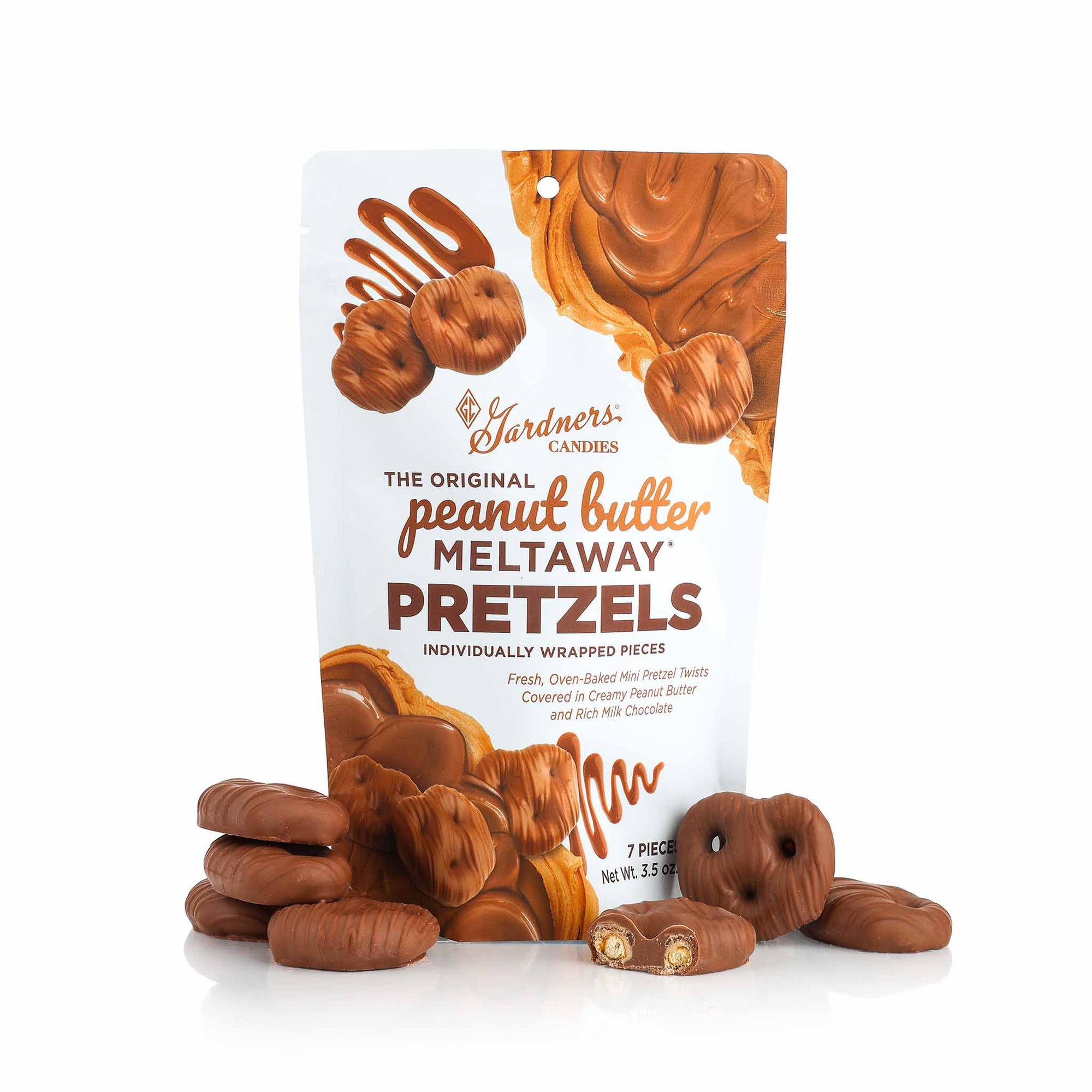 Mini Original Peanut Butter Meltaway® Pretzels Pouch Bag 7 pcs. | 3.5 oz.