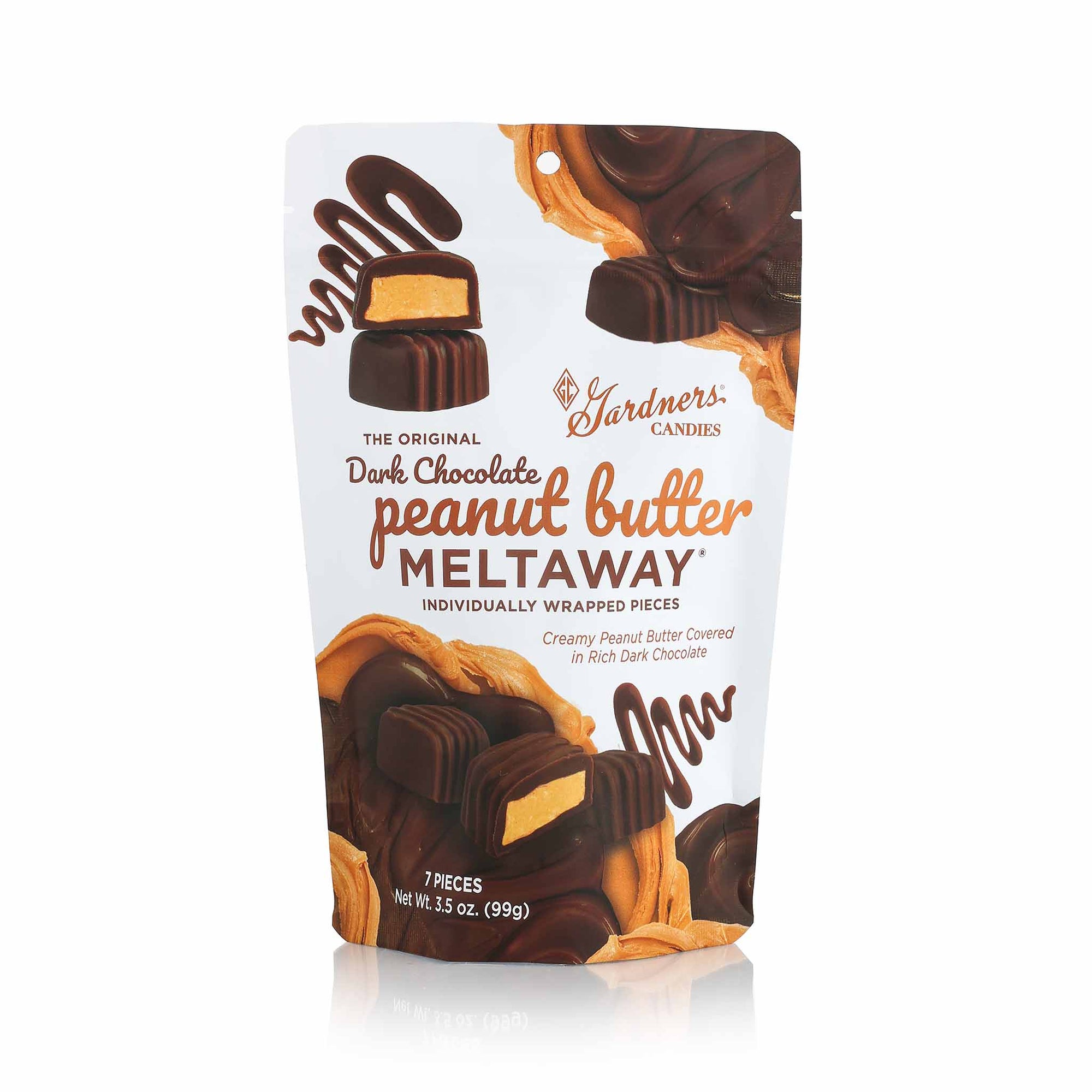 Dark Original Peanut Butter Meltaway® Pouch Bag 7 pcs. | 3.5 oz.