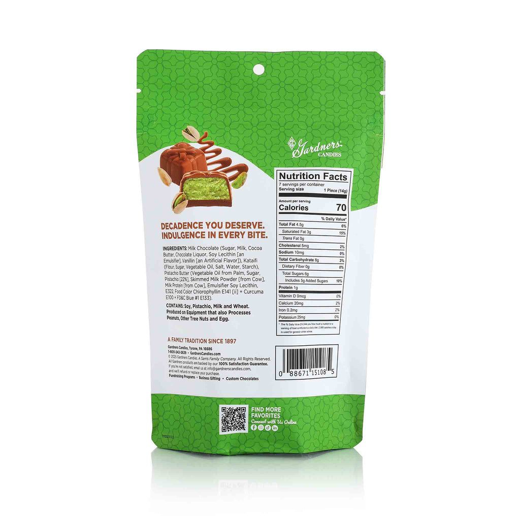 Dubai-Style Chocolate Bites Pouch Bag 7 pcs. | 3.5 oz.
