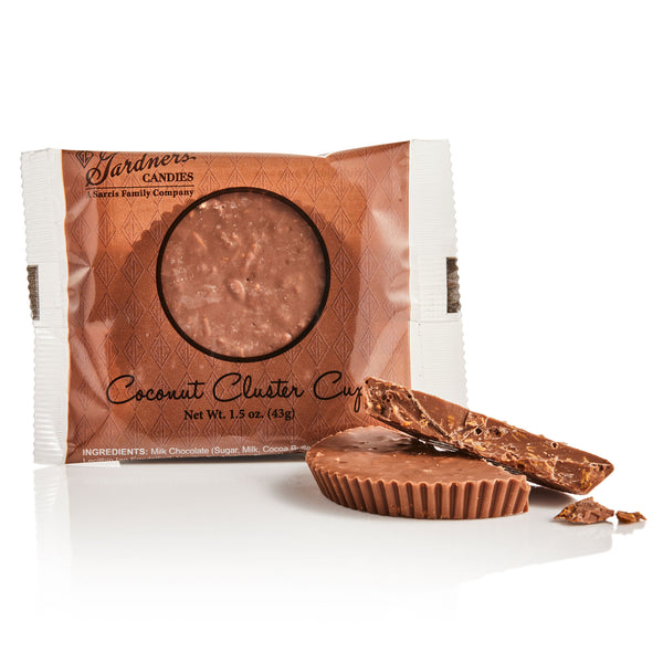 Chocolate Cups Coconut Cluster  1.5 oz.