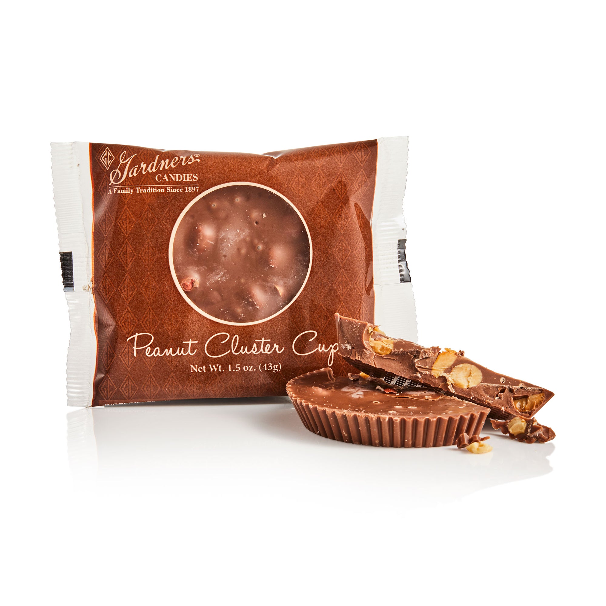 Chocolate Cups Peanut Cluster  1.5 oz.