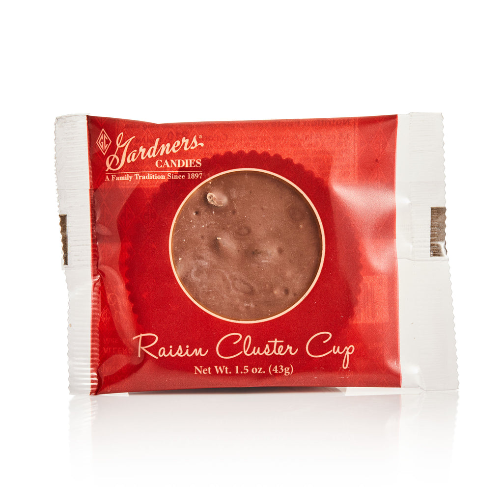 Chocolate Cups Raisin Cluster 1.5 oz.
