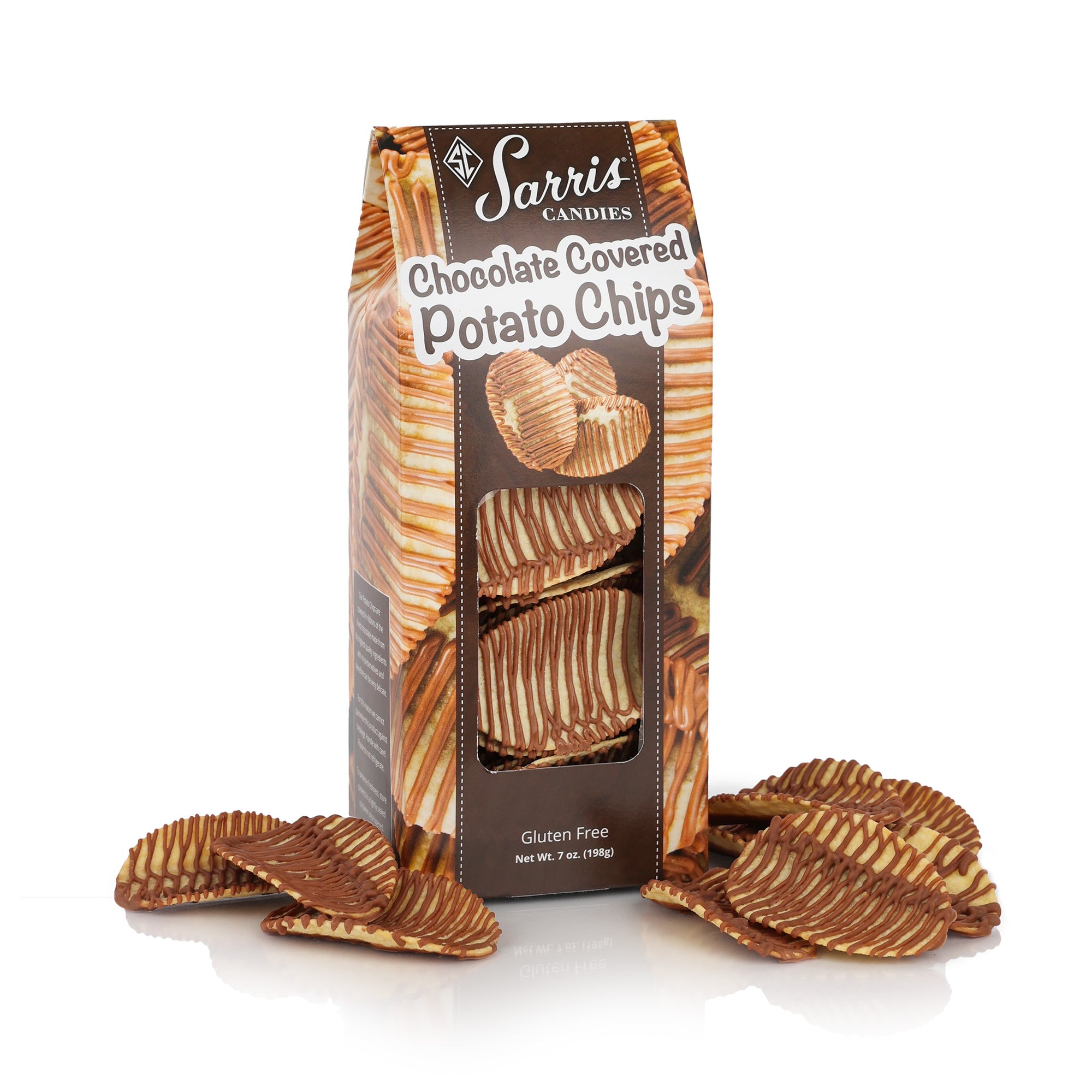 Chocolate Drizzled Potato Chips 7 oz.