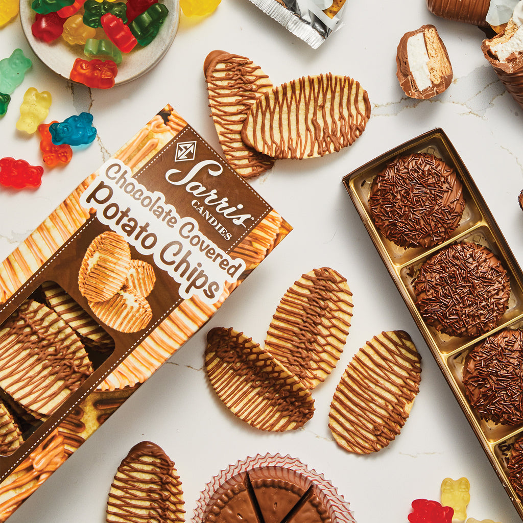 Chocolate Drizzled Potato Chips 7 oz.