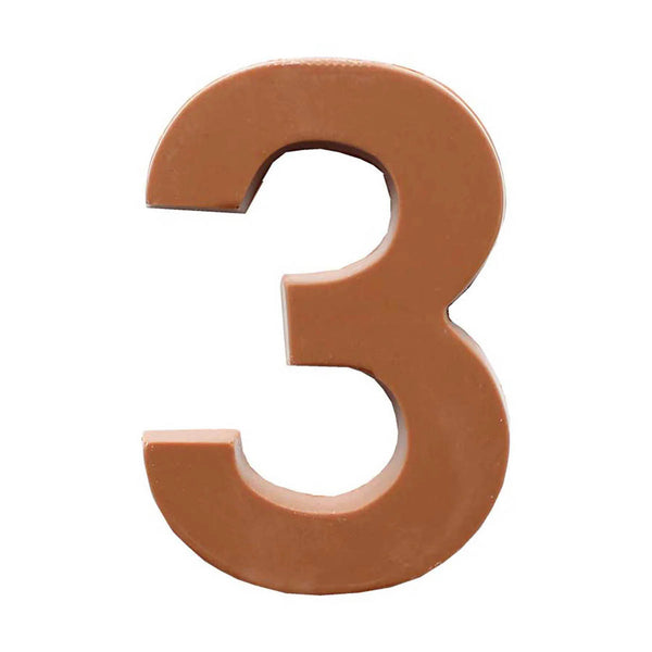 Chocolate Numbers 3 2-2.5 oz.