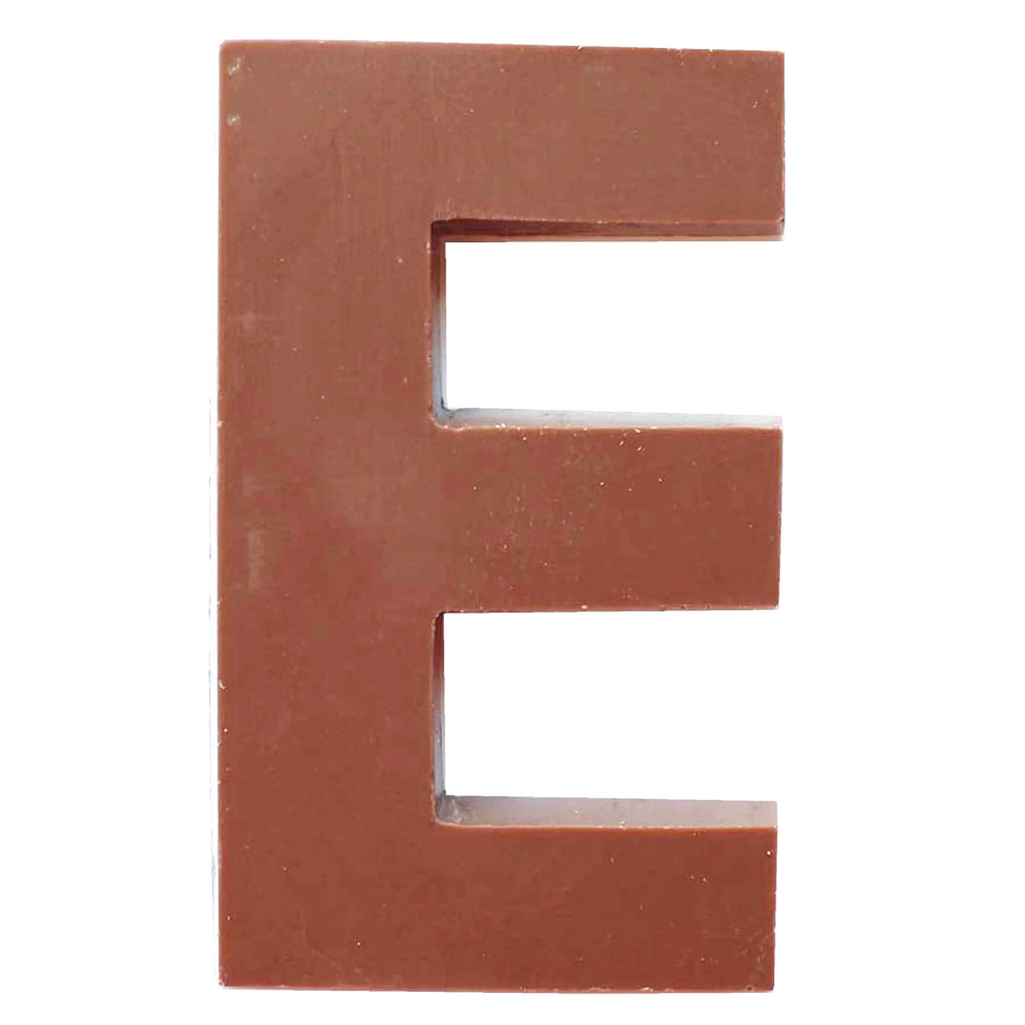 Chocolate Letters E 2-2.5 oz.