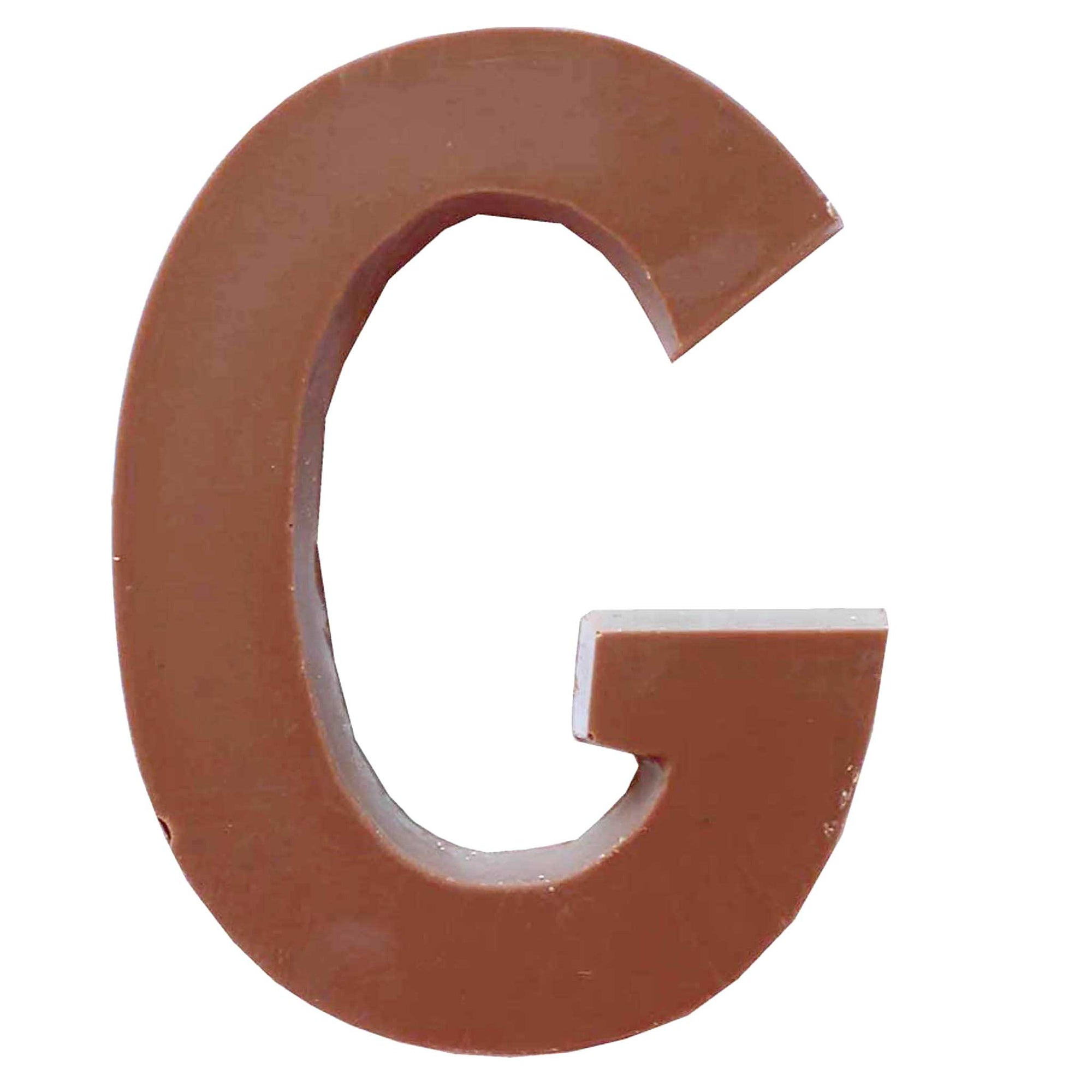 Chocolate Letters G 2-2.5 oz.