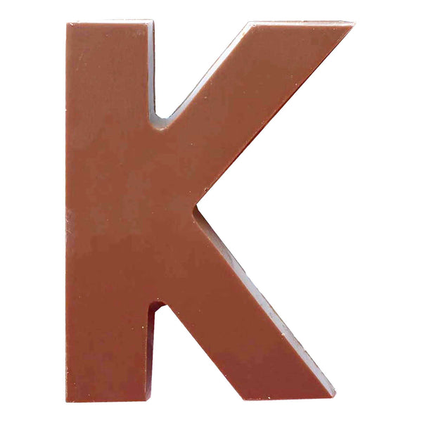 Chocolate Letters K 2-2.5 oz.