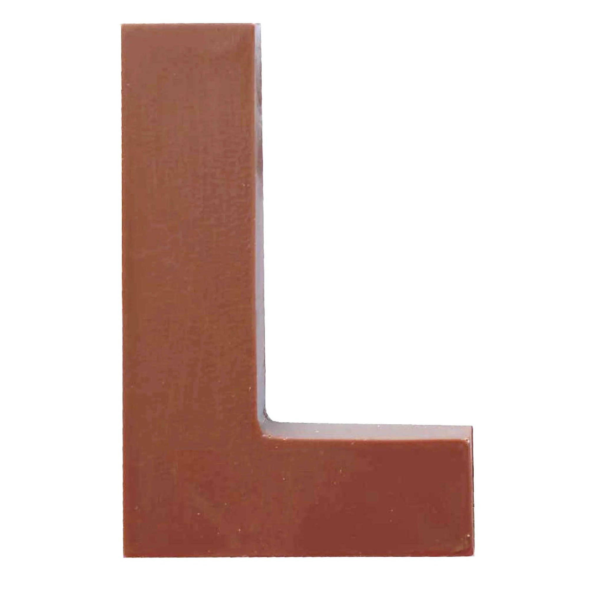 Chocolate Letters L 2-2.5 oz.