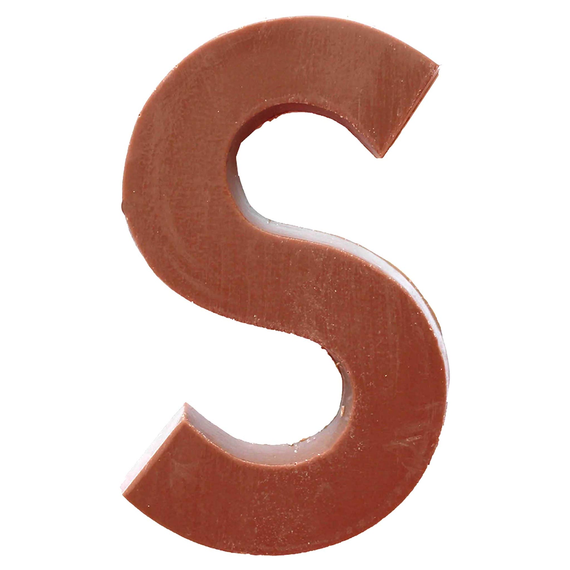 Chocolate Letters S 2-2.5 oz.