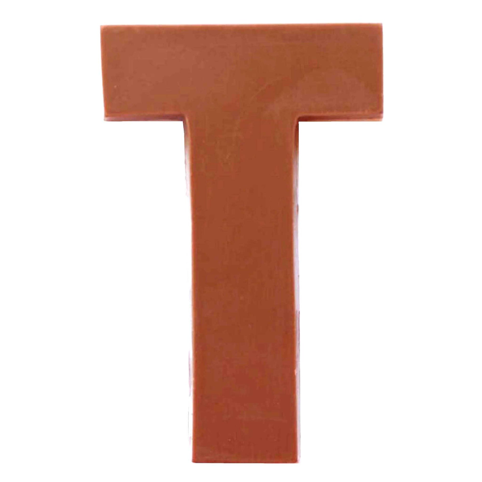 Chocolate Letters T 2-2.5 oz.