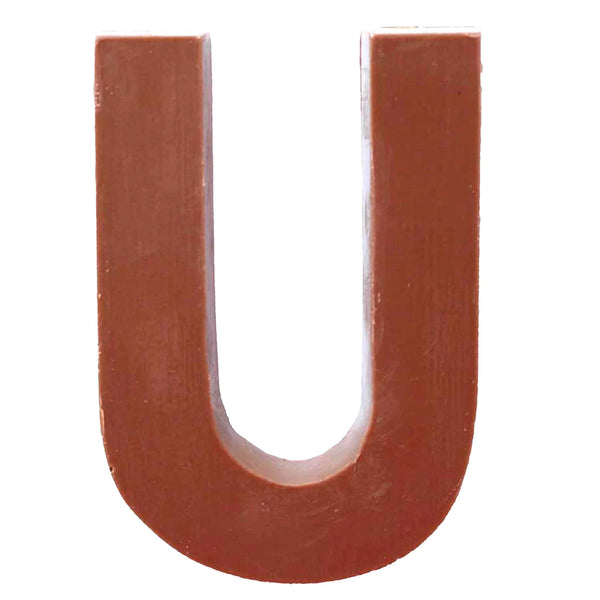 Chocolate Letters U 2-2.5 oz.