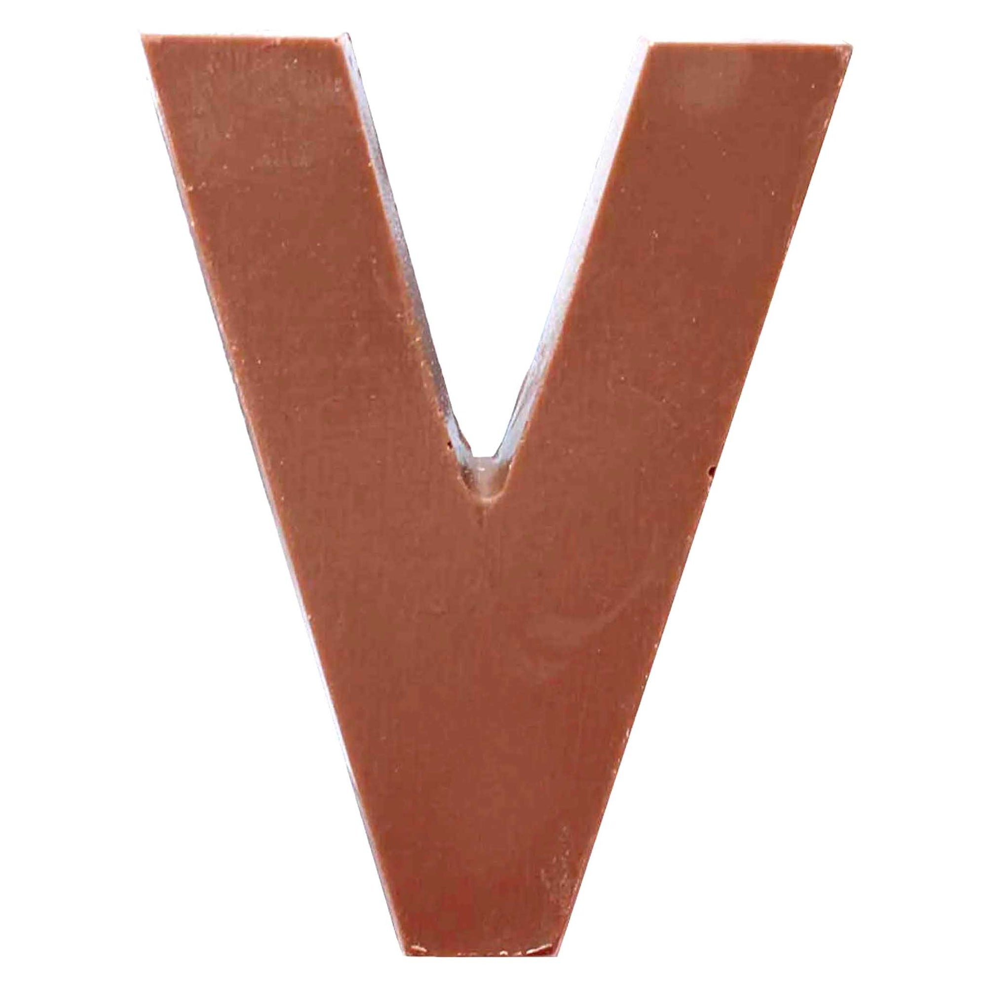 Chocolate Letters V 2-2.5 oz.