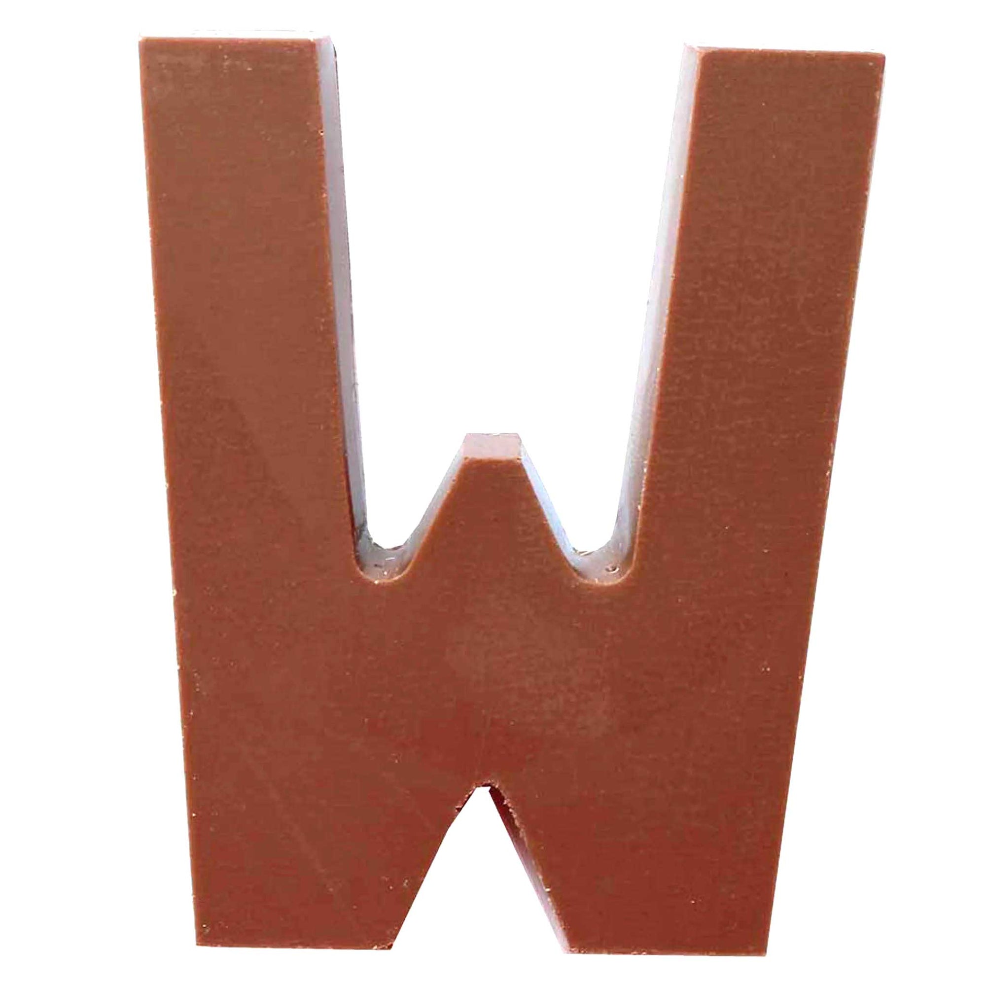 Chocolate Letters W 2-2.5 oz.