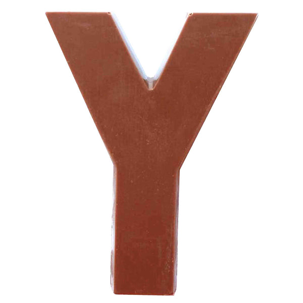 Chocolate Letters Y 2-2.5 oz.