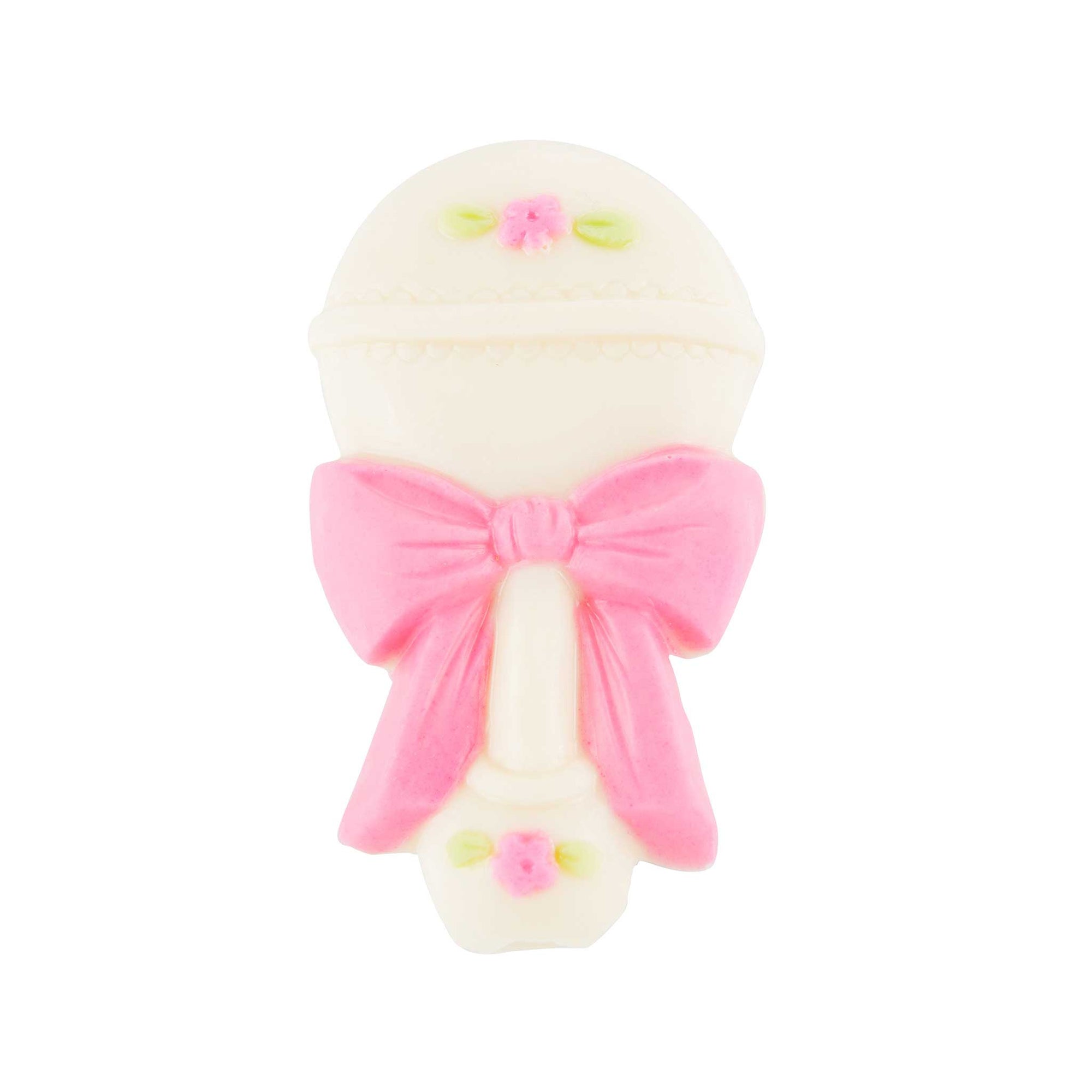 Rattle White with Pink 1 oz.