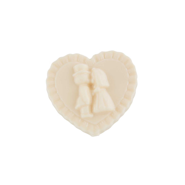 Bride & Groom Heart White 1 oz.