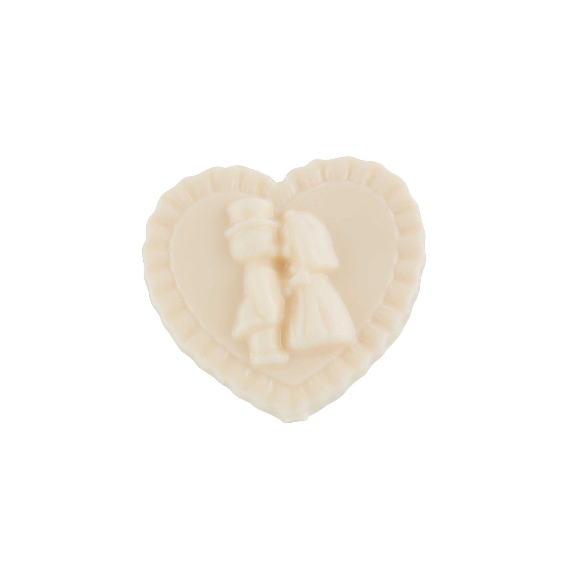 Bride & Groom Heart White 1 oz.