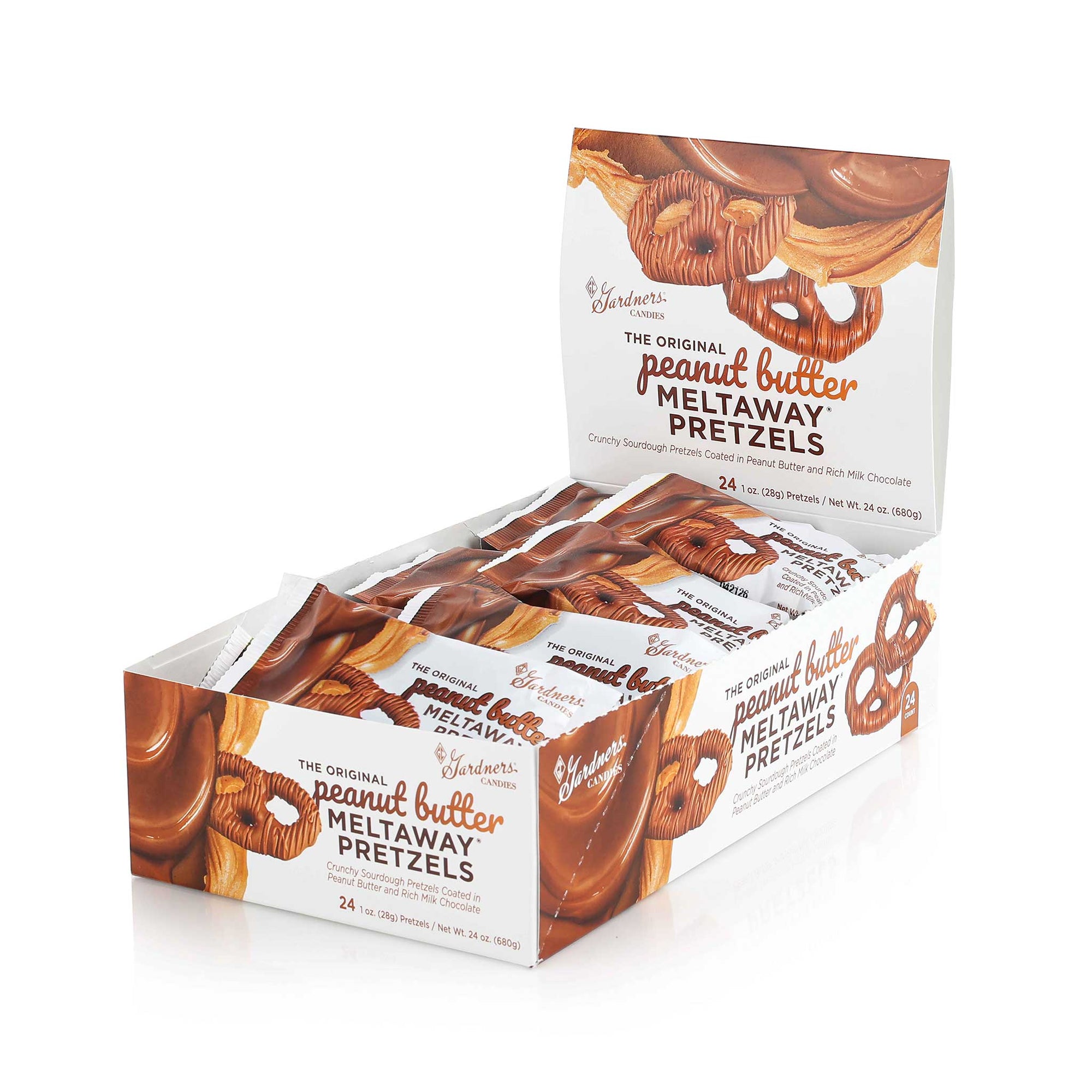 Original Peanut Butter Meltaway® Pretzel (Individual) Box 24 ct. 1 oz.