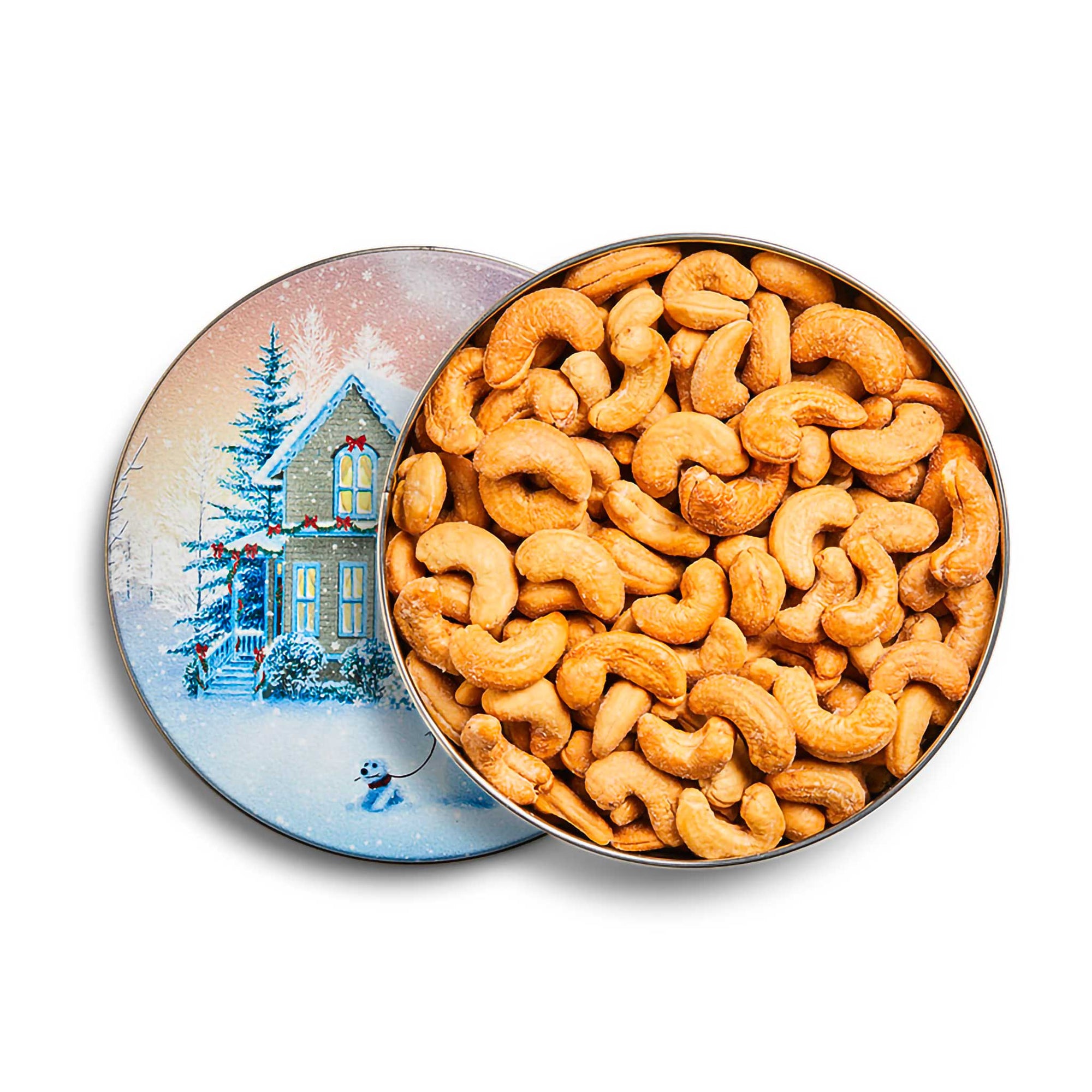 Christmas Tin- Whole Jumbo Cashews 16 oz.