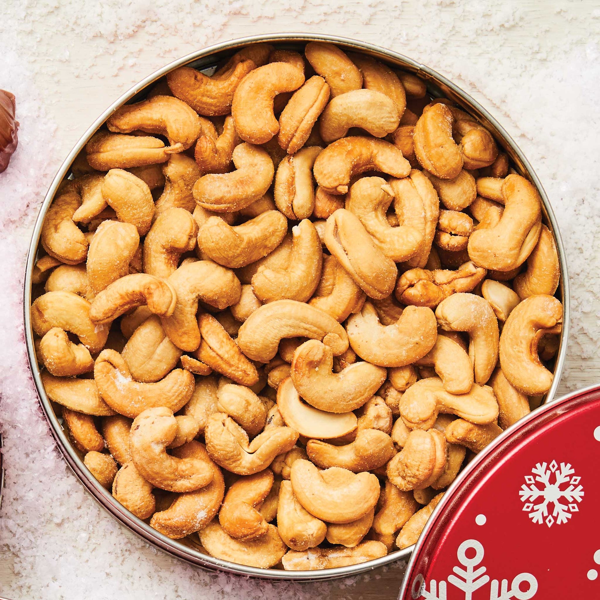 Christmas Tin- Whole Jumbo Cashews 16 oz.