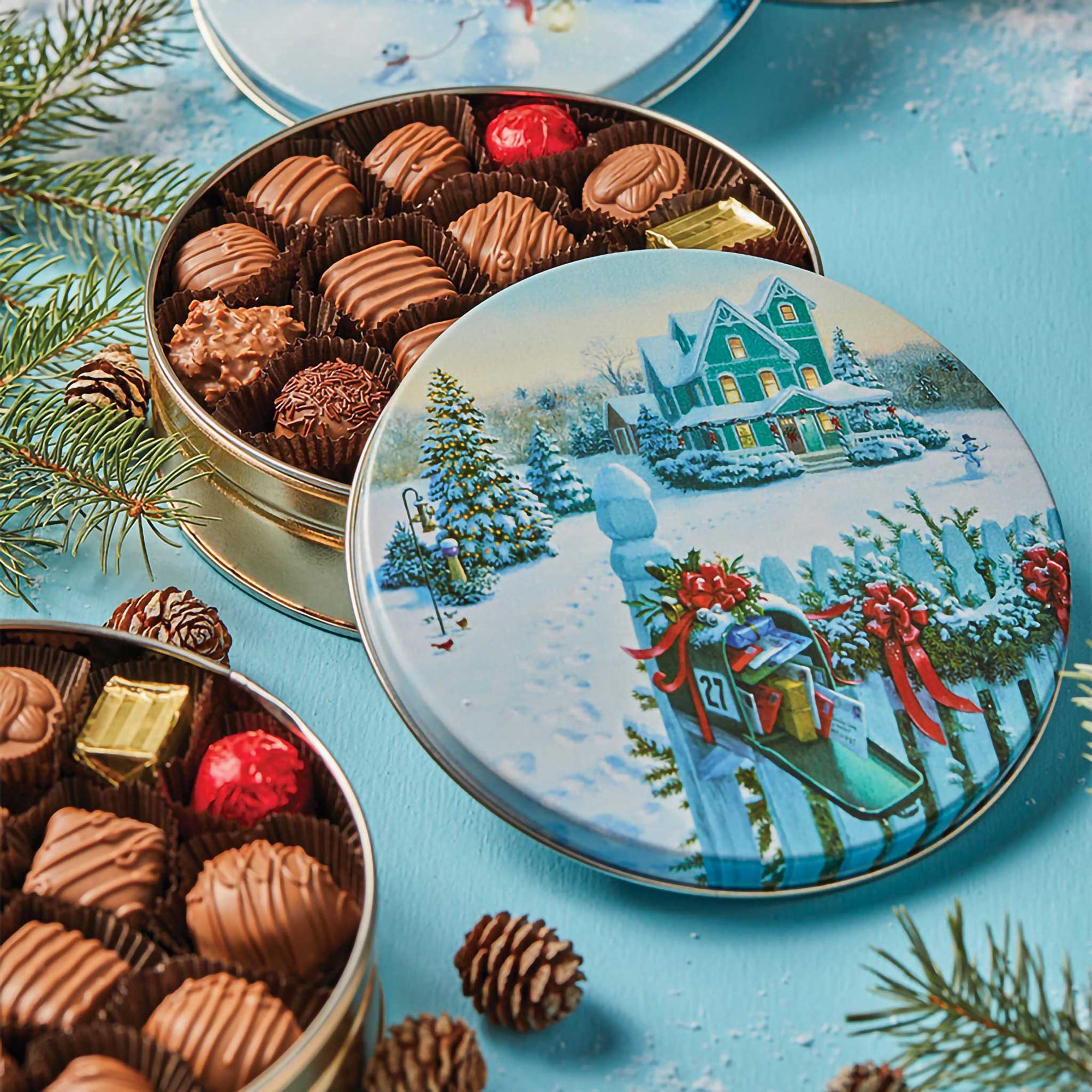 Christmas Tin Deluxe Assortment 16 oz.