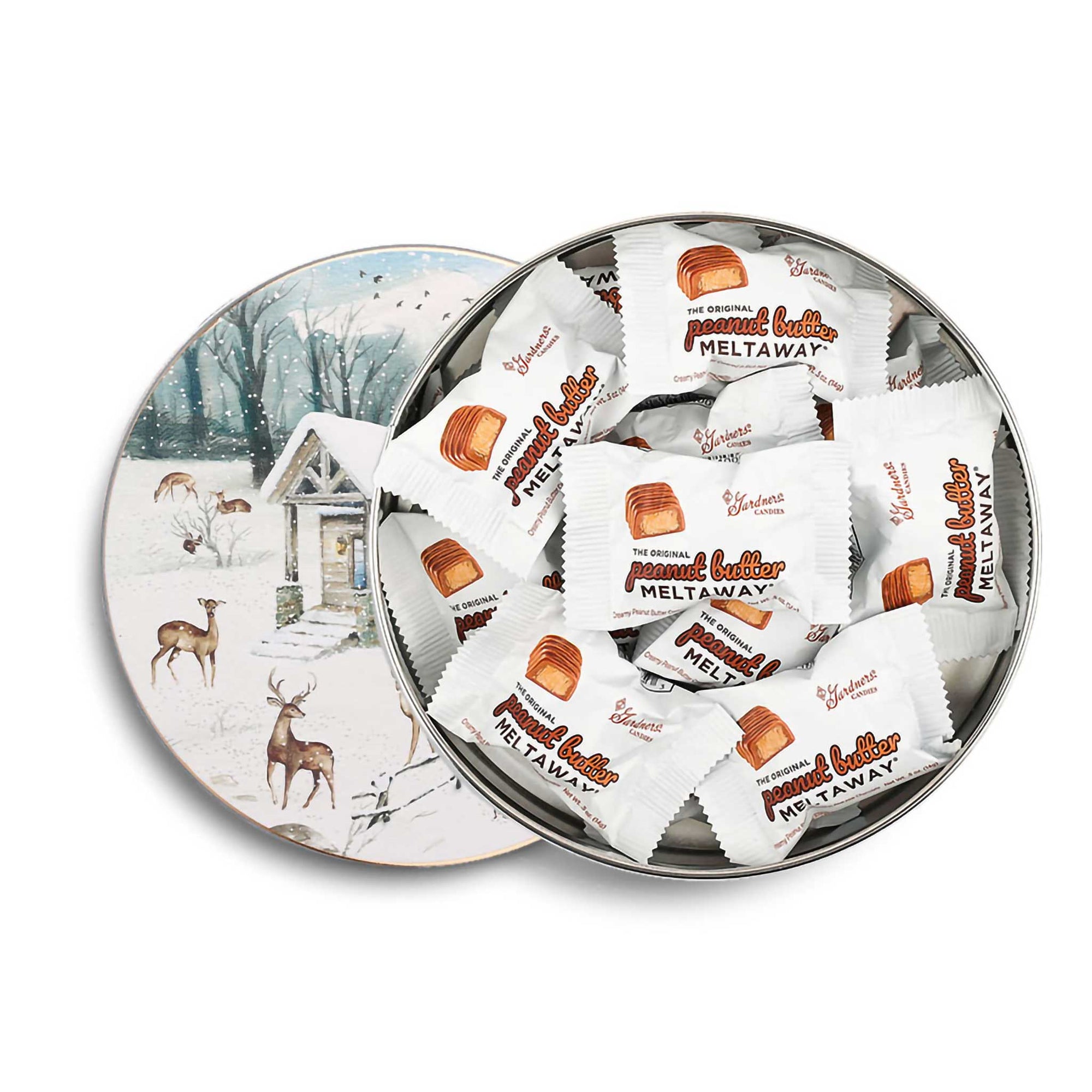 Christmas Original Peanut Butter Meltaway® Tin 8 oz. | 16 pc.