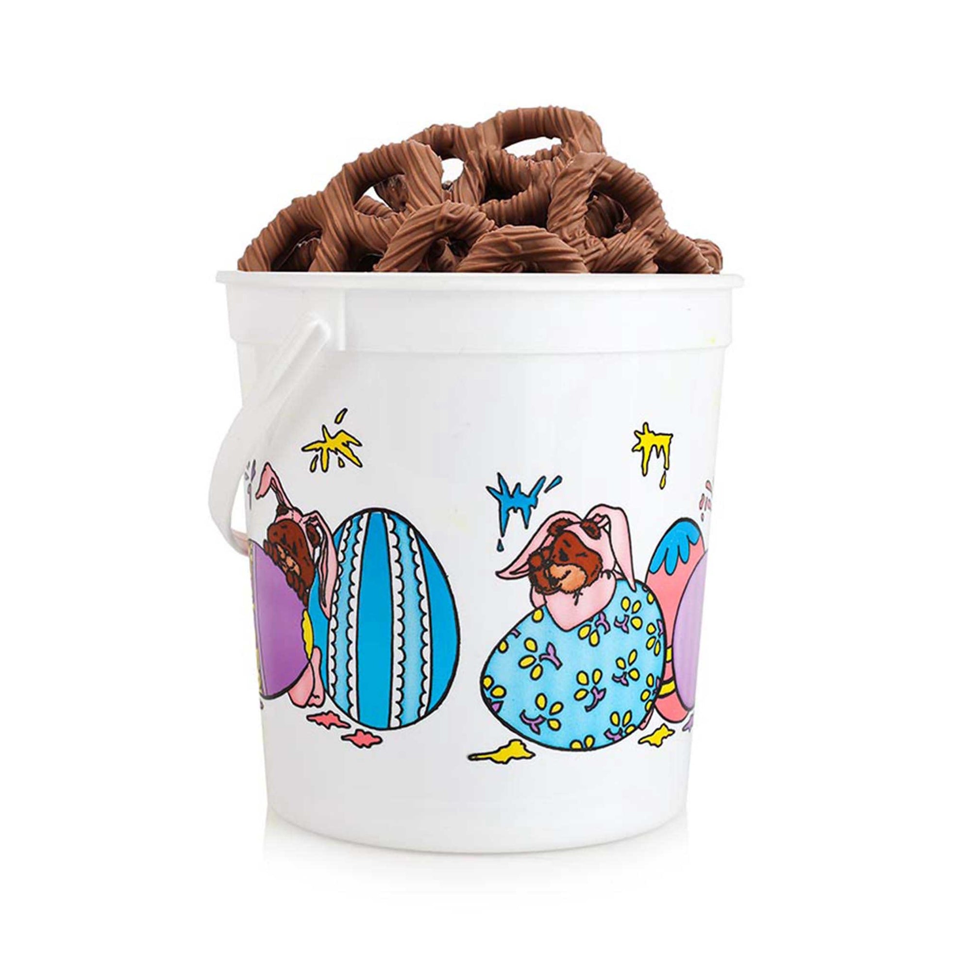 Easter Pretzel Pail Milk 16 oz.