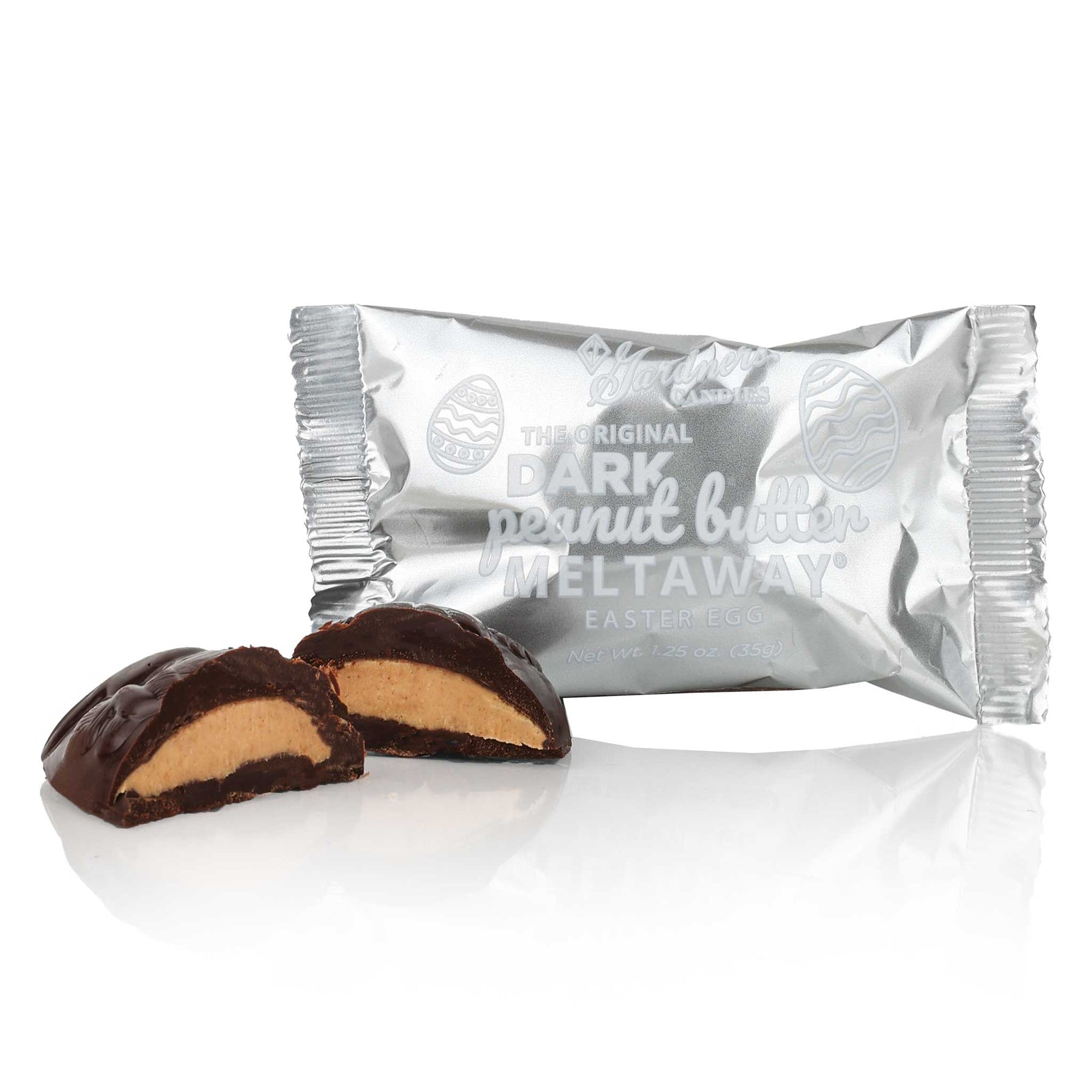 Teaser Eggs Dark Original Peanut Butter Meltaway® 1.25 oz.