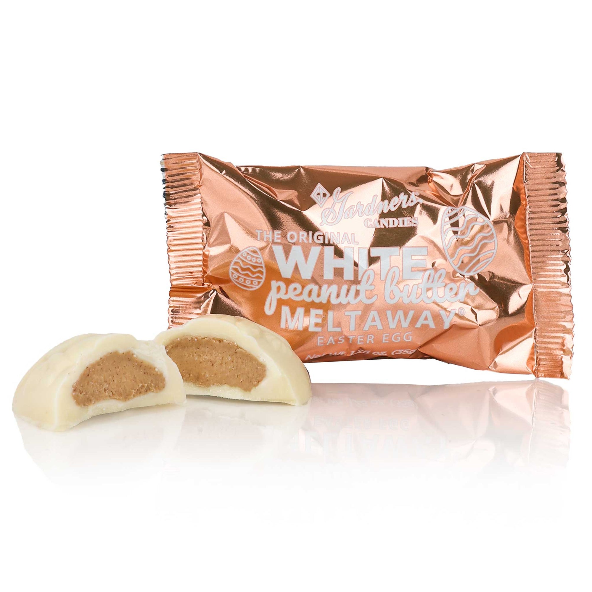 Teaser Eggs White Original Peanut Butter Meltaway® 1.25 oz.