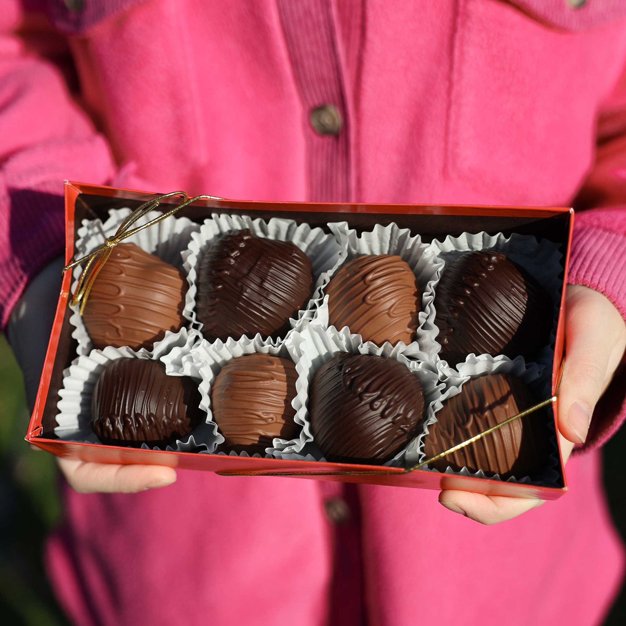 Chocolate Covered Strawberries Milk and Dark 16 oz.
