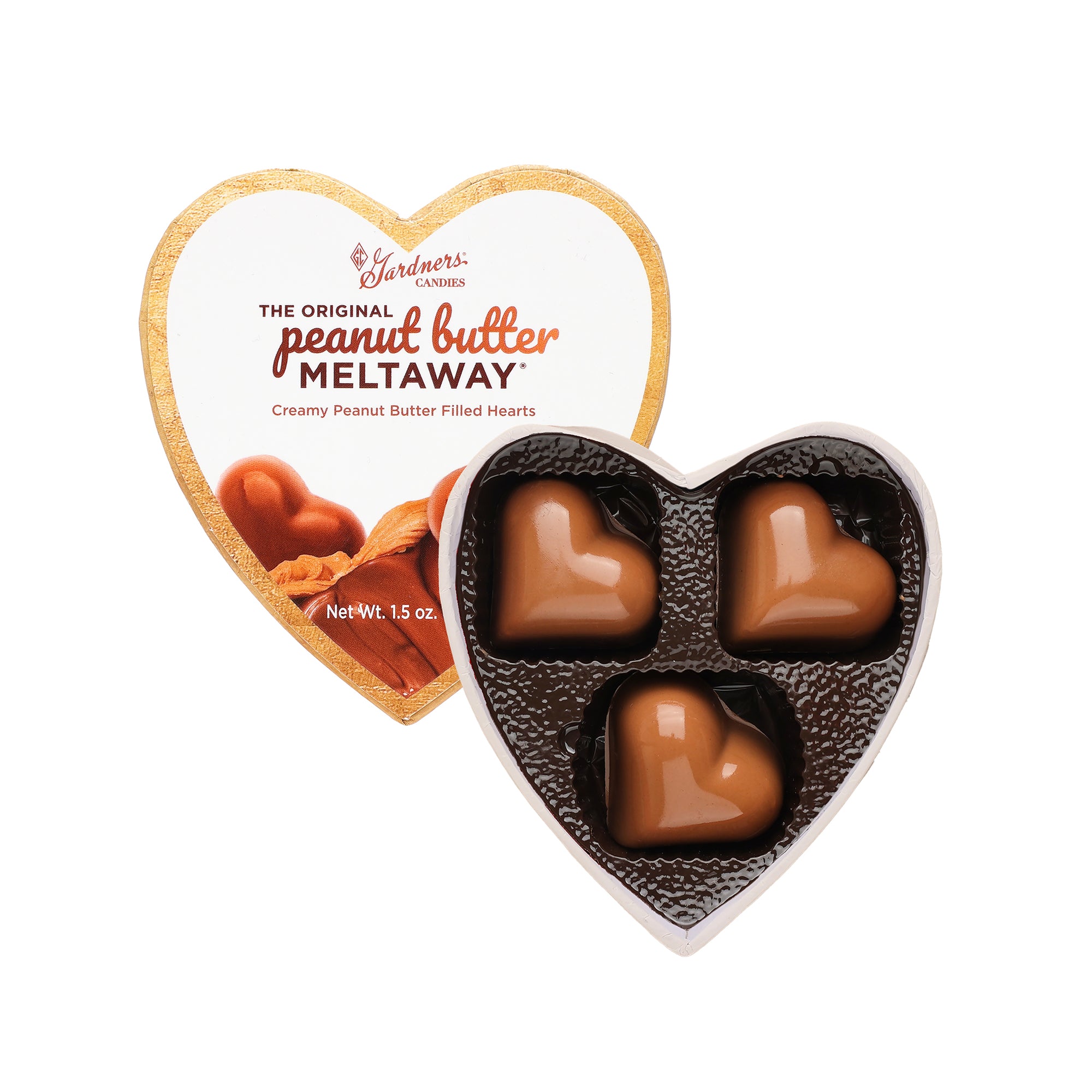 Original Peanut Butter Meltaway® Heart 3 pcs. | 1.5 oz.
