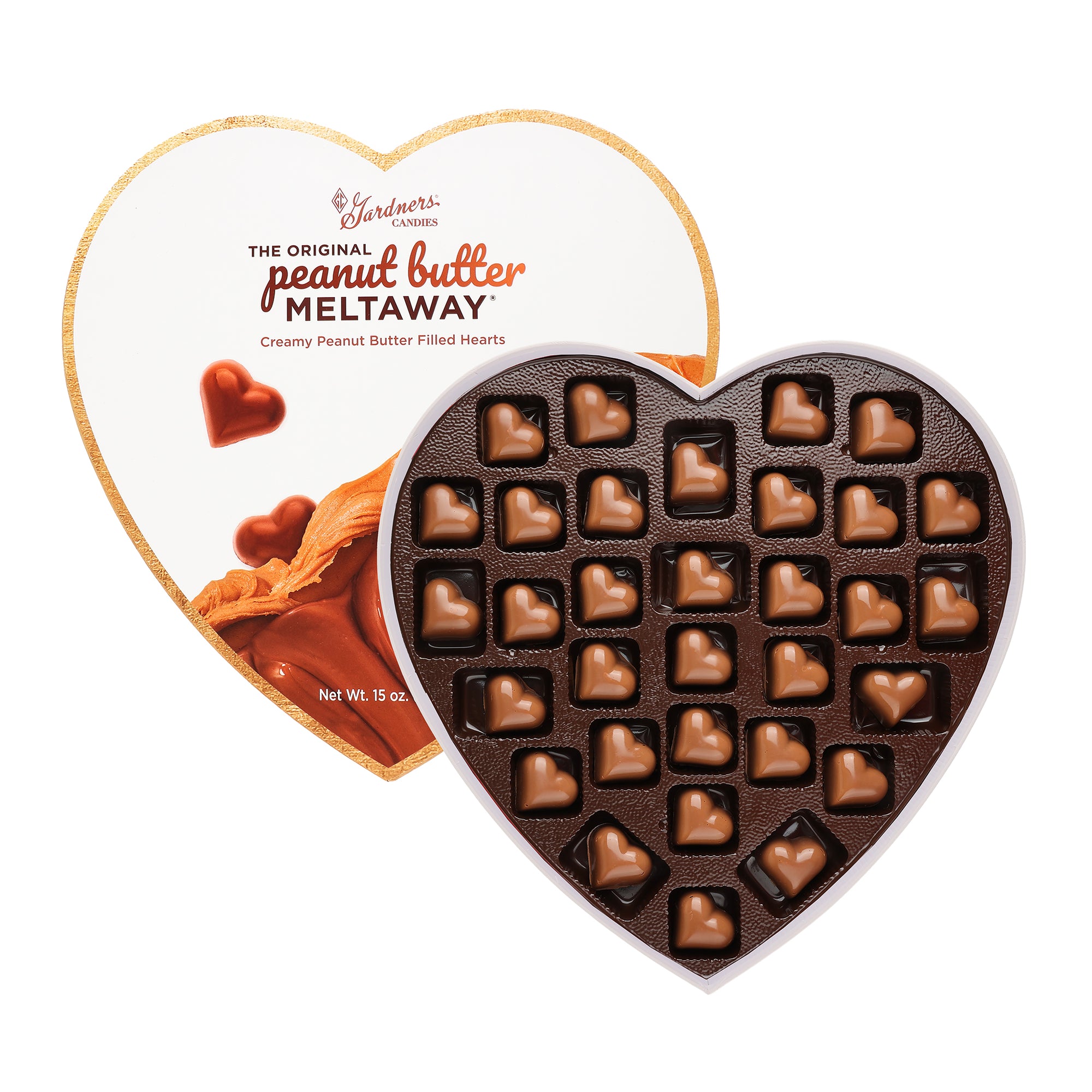 Original Peanut Butter Meltaway® Heart 32 pcs. | 15 oz.